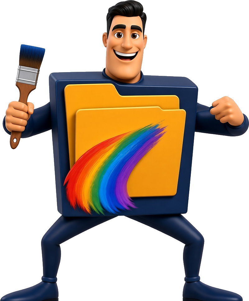 Folder Color mascot